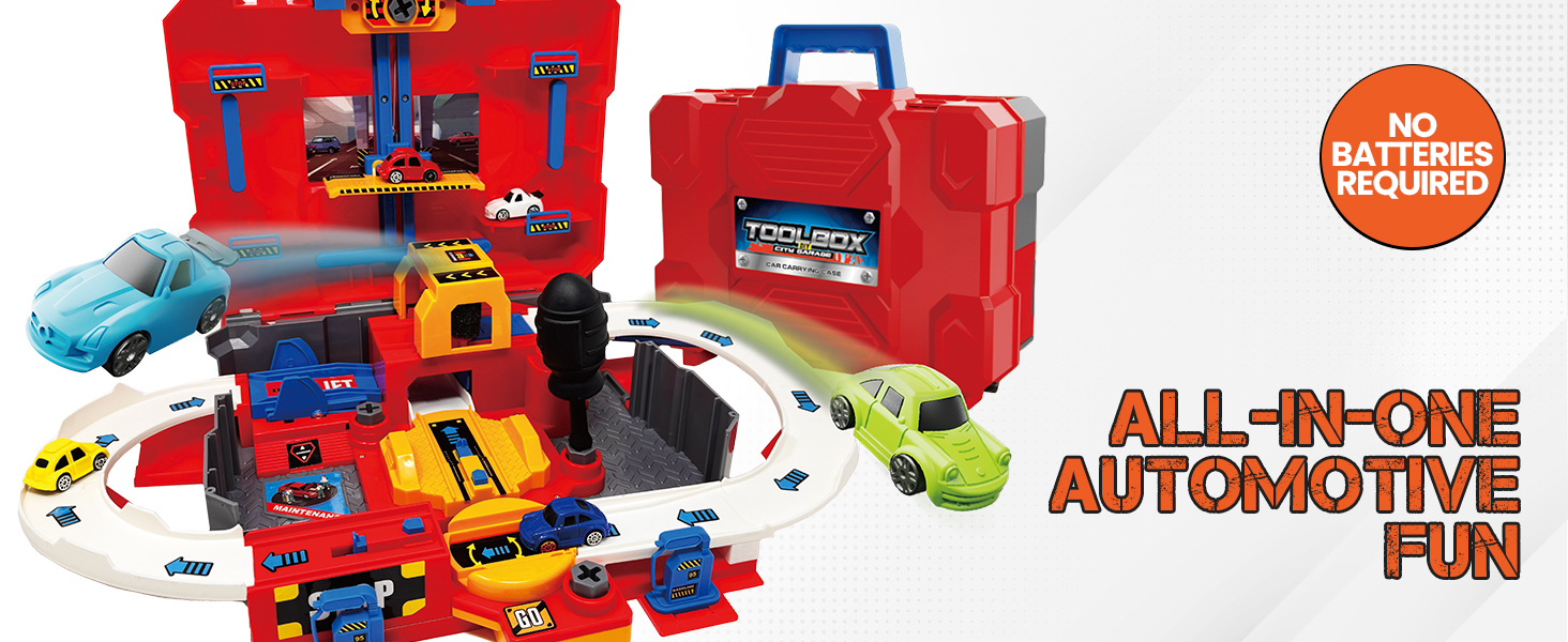 Amazon.com: Thin Air Brands Crazy Truck 28 Piece Toolbox Garage